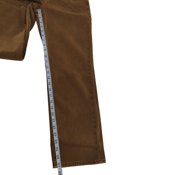 Good American 90s Duster Straight Leg Jeans In Bronze 4/ 27 - Picture 11 of 15